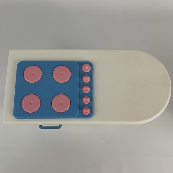 Vintage Little Tikes Refrigerator Sink Stove Stools My Size Barbie Dollhouse Set - Picture 10 of 16